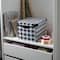 Simplify Checkered Black & White Storage Tote Bin